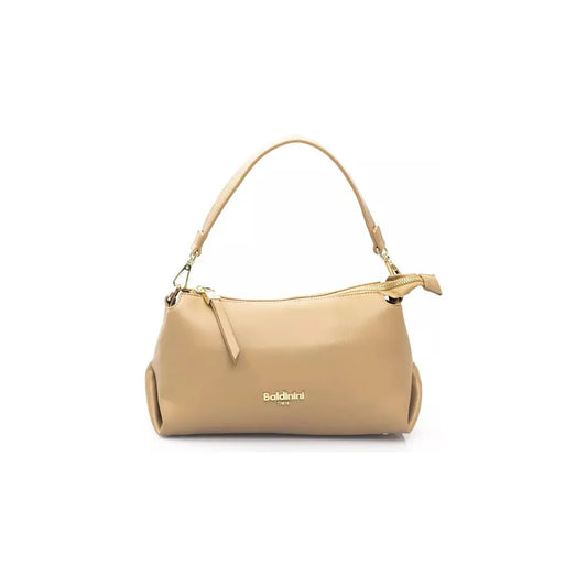 Baldinini Trend Elegant Beige Shoulder Bag with Golden Accents beige-polyethylene-handbag-1 product-23299-258487249-3-f5b87171-80f.webp