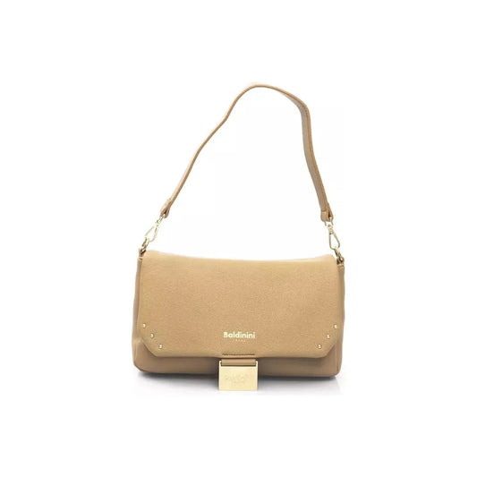 Baldinini Trend Golden Detail Beige Shoulder Bag beige-polyethylene-shoulder-bag-3 product-23306-476981642-3-4e4d3831-6d0.webp