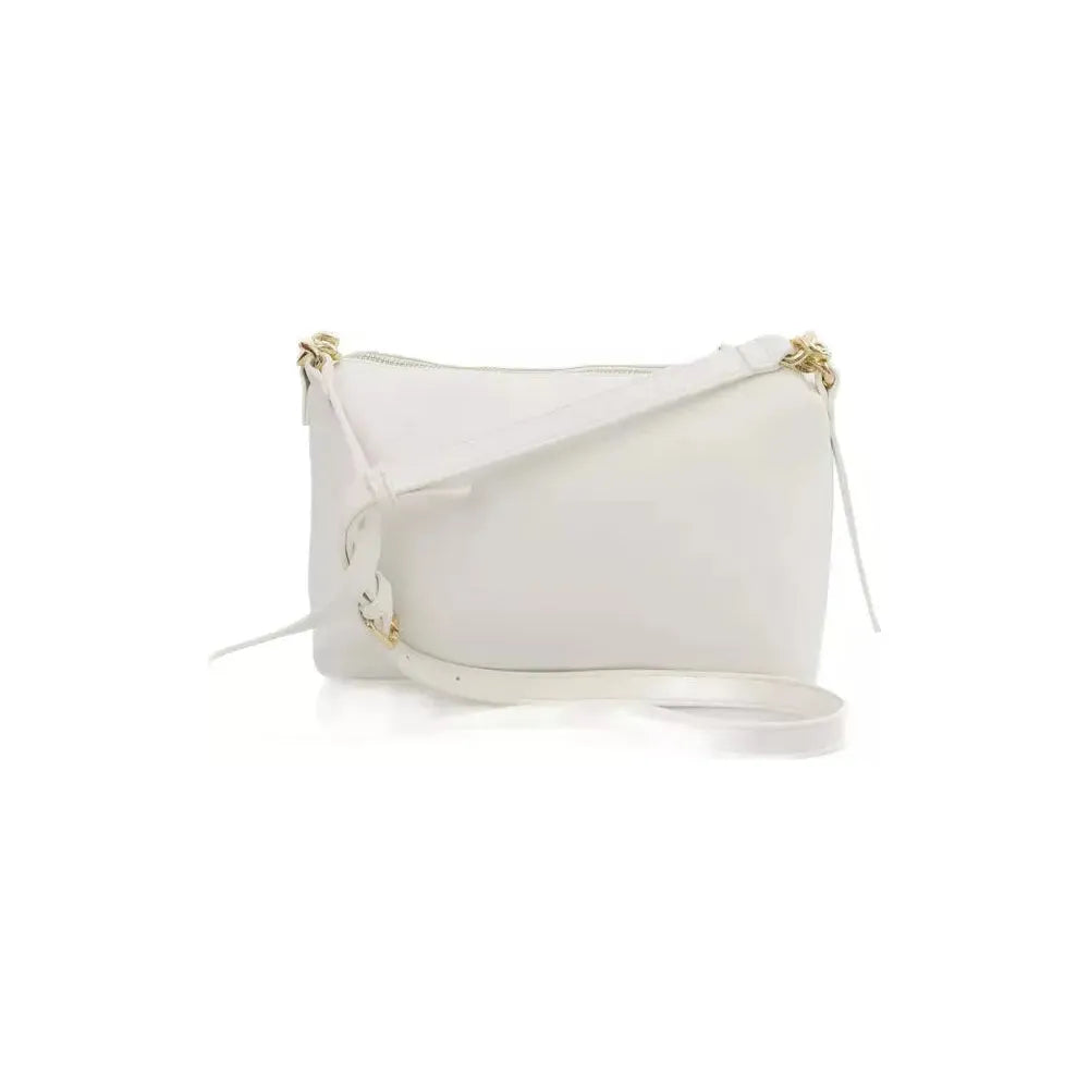Baldinini Trend Elegant White Shoulder Bag with Golden Accents white-polyethylene-shoulder-bag-1 product-23315-91202542-54d14a12-5ee.webp