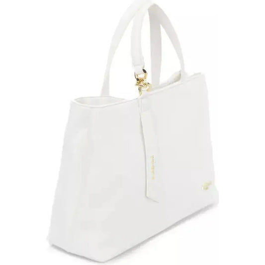 Baldinini Trend Elegant White Shoulder Bag with Golden Accents white-polyurethane-handbag-9 product-23326-212331481-58b424d6-24e.webp