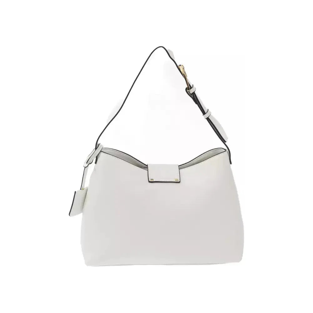 Baldinini Trend Chic White Flap Bag with Golden Accents white-polyuretane-handbag product-23379-68327716-1681c918-a2b.webp
