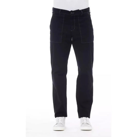 Alpha Studio Chic Blue Cotton Pants with Contrast Stitching blue-cotton-jeans-pant-30 product-23398-867086455-38ac5e2b-5b8.webp