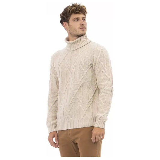 Alpha Studio Beige Turtleneck Sweater - Winter Elegance beige-merino-wool-sweater product-23402-103831662-6bbc6da1-cfd.webp