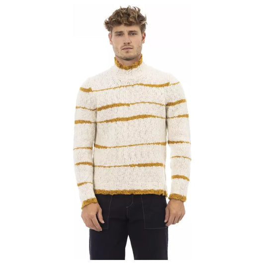 Alpha Studio Beige Mock Neck Cozy Knit Sweater beige-alpaca-leather-sweater-1 product-23442-1887031827-3-7e880f28-95c.webp