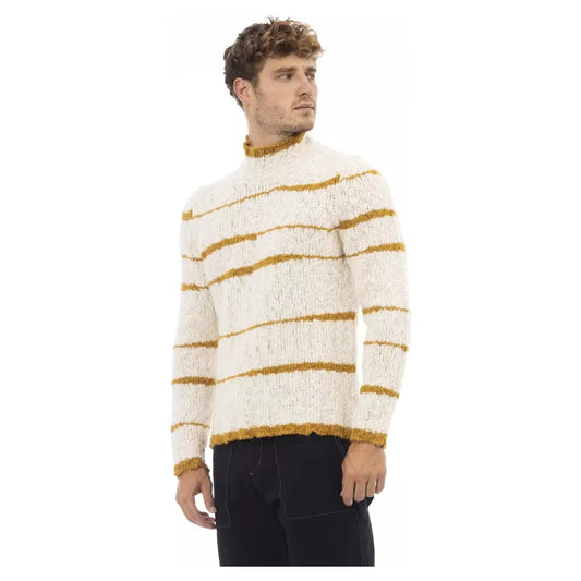 Alpha Studio Beige Mock Neck Cozy Knit Sweater beige-alpaca-leather-sweater-1 product-23442-2026069028-81590f46-2d0.webp