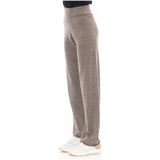 Alpha Studio Chic High-Waisted Alpaca Blend Trousers brown-nylon-jeans-pant product-23481-203376384-5587b049-d9c.webp