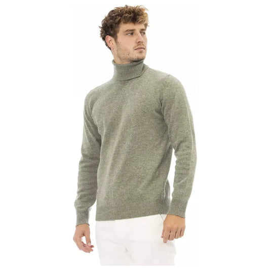 Alpha Studio Chic Turtleneck Woolen Sweater in Lush Green green-wool-sweater product-23571-546431791-02db1c4a-c26.webp