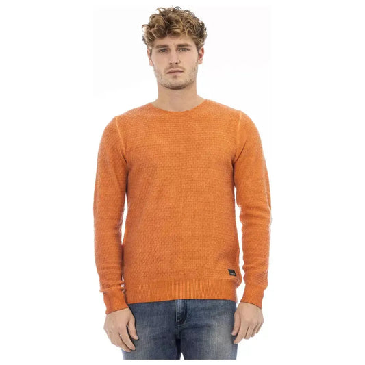 Distretto12 Chic Crew Neck Sweater in Vibrant Orange orange-acetate-sweater product-23599-452802884-2974ffbc-178.webp