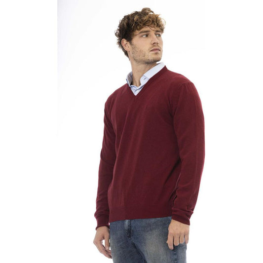 Sergio Tacchini | Burgundy Wool Sweater| McRichard Designer Brands   