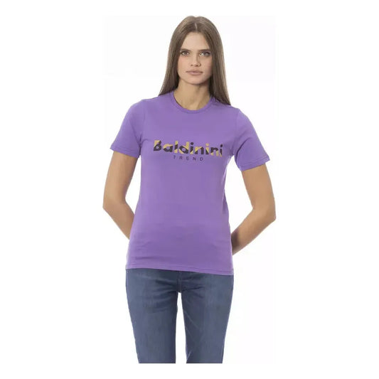 Baldinini Trend Chic Purple Crew Neck Cotton Tee purple-cotton-tops-t-shirt product-23909-1063881042-dfa06e94-ccb.webp