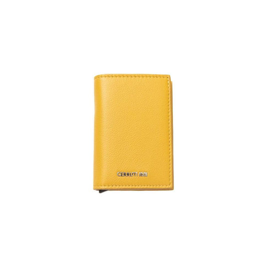 Cerruti 1881 | Yellow CALF Leather Wallet| McRichard Designer Brands   