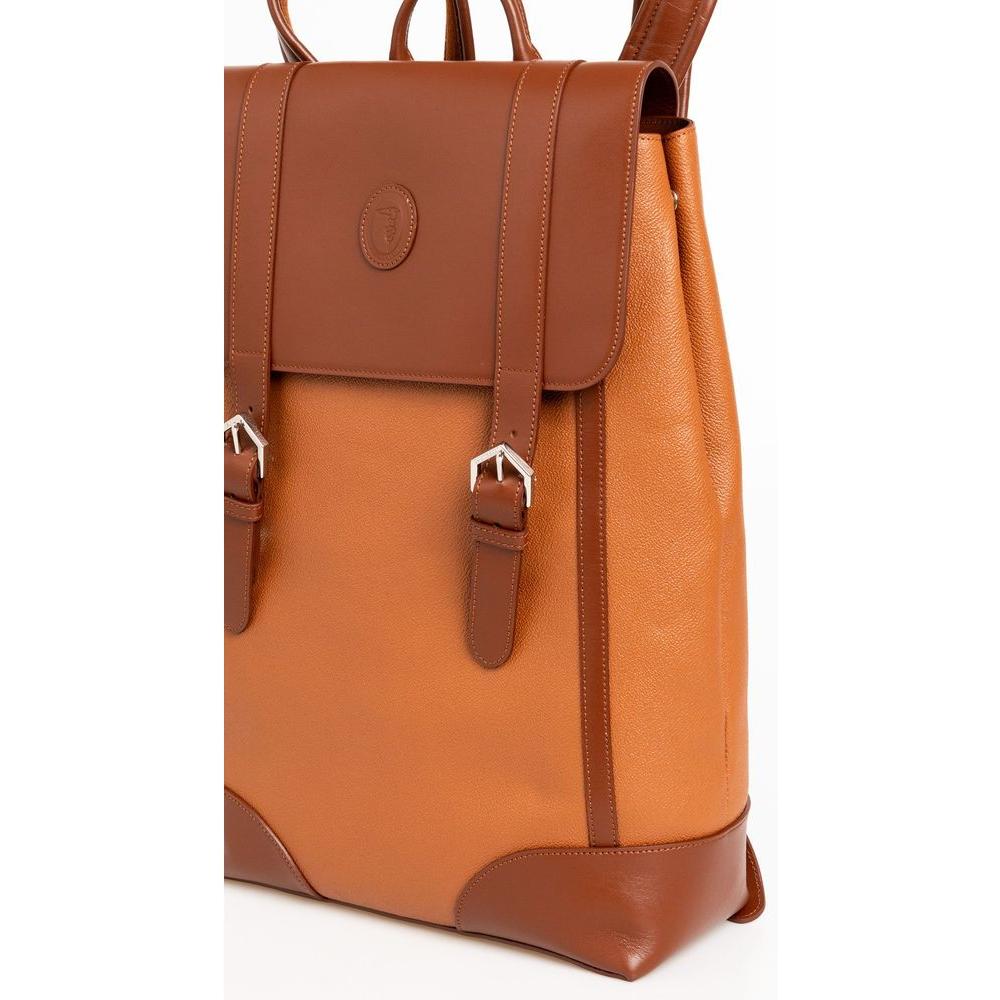 Trussardi Elegant Brown Leather Backpack for Men brown-leather-backpack product-24099-607558340-9ff43079-c9c.jpg