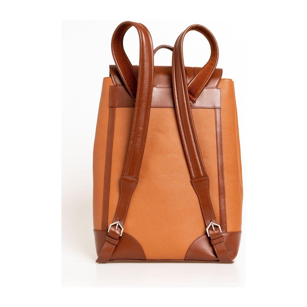 Trussardi Elegant Brown Leather Backpack for Men brown-leather-backpack product-24099-703353066-0787fe03-107.jpg