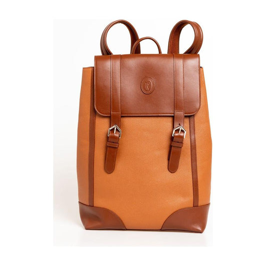 Trussardi Elegant Brown Leather Backpack for Men brown-leather-backpack product-24099-778096557-8b12500f-7ac.jpg