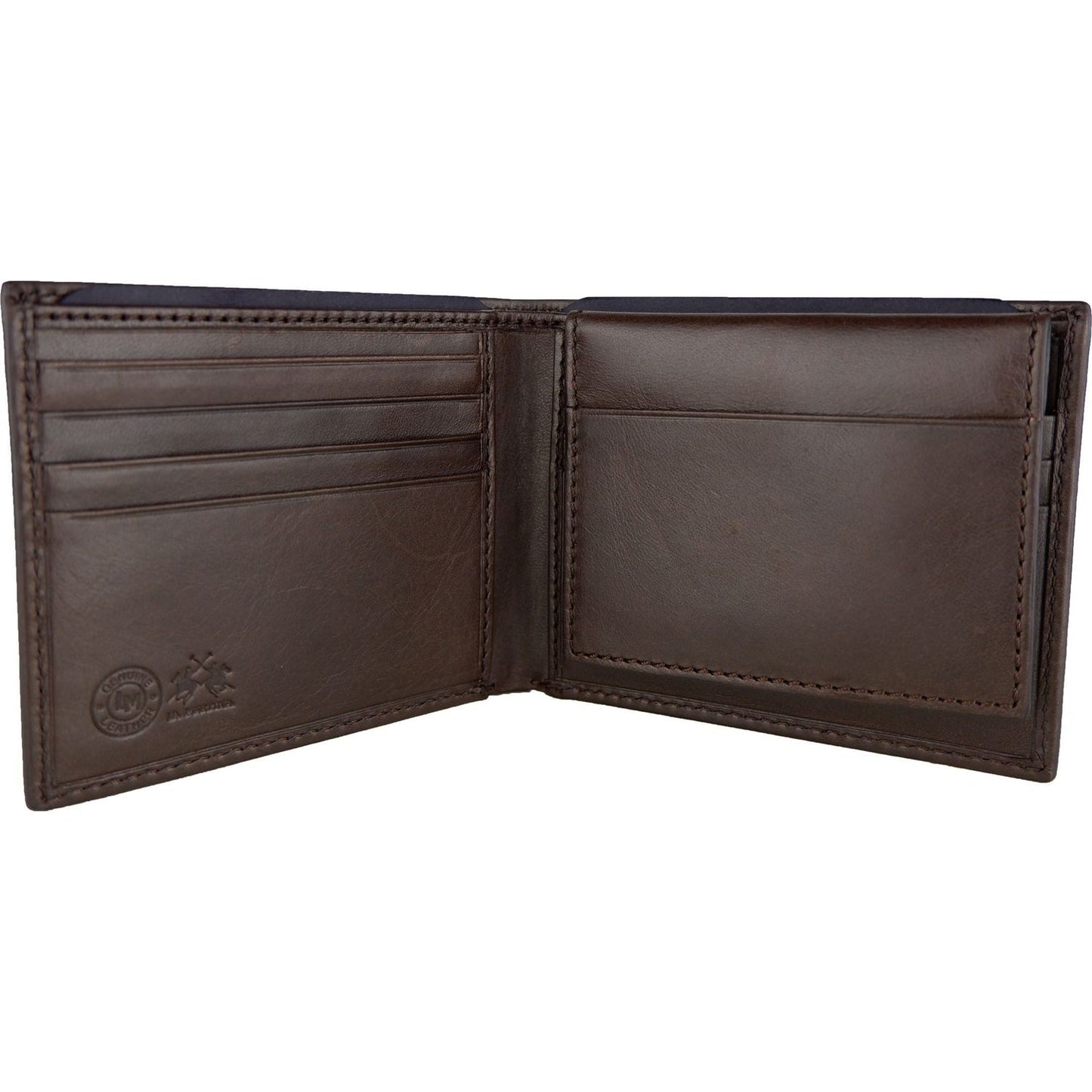 La Martina Elegant Dark Brown Leather Wallet la-martina-wallet-3 MAN WALLETS product-6700-179113089-scaled-00e4be66-fe5.jpg