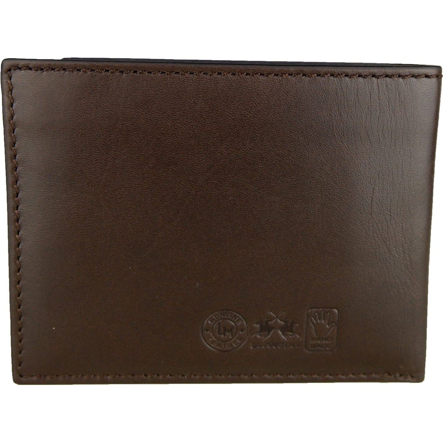 La Martina Elegant Dark Brown Leather Wallet la-martina-wallet-3 MAN WALLETS product-6700-958299524-scaled-3543ed23-0e8.jpg