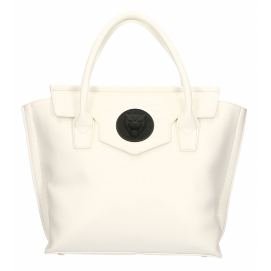 Plein Sport Elegant White Handbag With Magnetic Closure white-polyurethane-handbag-2 product-9005-1732684240-dcc95f8f-7a4.png