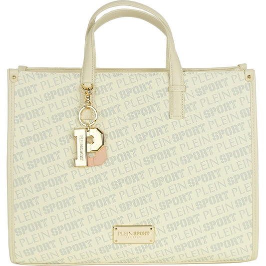 Plein Sport Stunning White Tote Bag with Cross Belt white-polyamide-shoulder-bag product-9199-288221953-scaled-74a8718f-f9a.jpg
