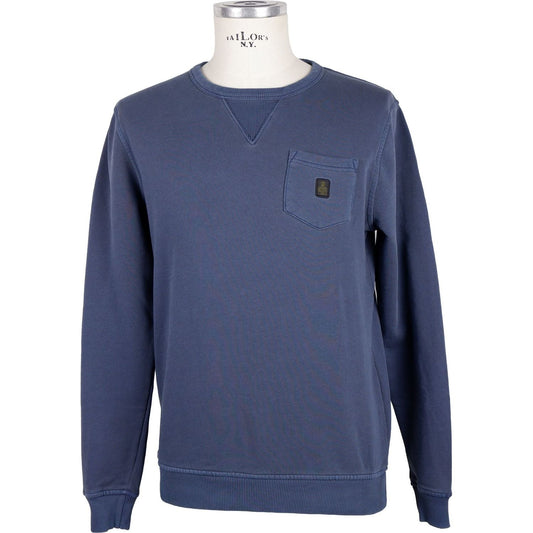 Refrigiwear | Blue Cotton Sweater  | McRichard Designer Brands