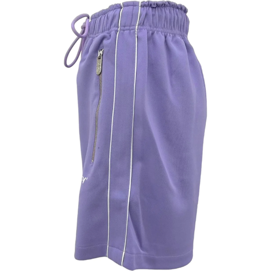 Pharmacy Industry Chic Purple Bermuda Shorts with Side Stripes purple-polyester-short product-9717-545884446-9913dd5b-b46.png