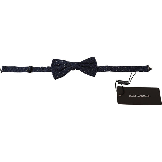 Elegant Silk Bow Tie in Dark Blue