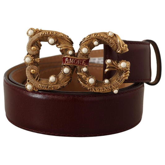 Dolce & Gabbana Elegant Bordeaux Leather Amore Belt bordeaux-leather-brass-logo-buckle-baroque-amore-belt s-l1600-1-272-2e5b7107-a0a.jpg