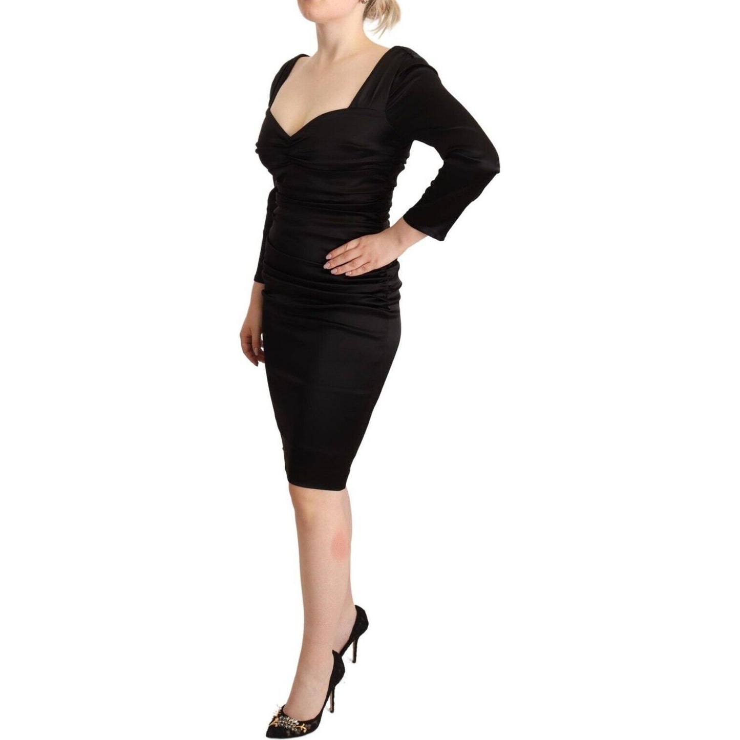 Roberto Cavalli Elegant Black Sweetheart Sheath Dress black-long-sleeves-bodycon-acetate-dress WOMAN DRESSES s-l1600-1-73-27ec2ee9-b75.jpg