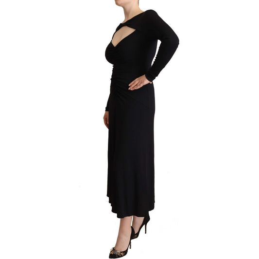 PINKO Elegant Black Nylon Stretch Maxi Dress black-nylon-stretch-long-sleeves-deep-v-neck-maxi-dress WOMAN DRESSES s-l1600-1-80-4e64021e-116.jpg