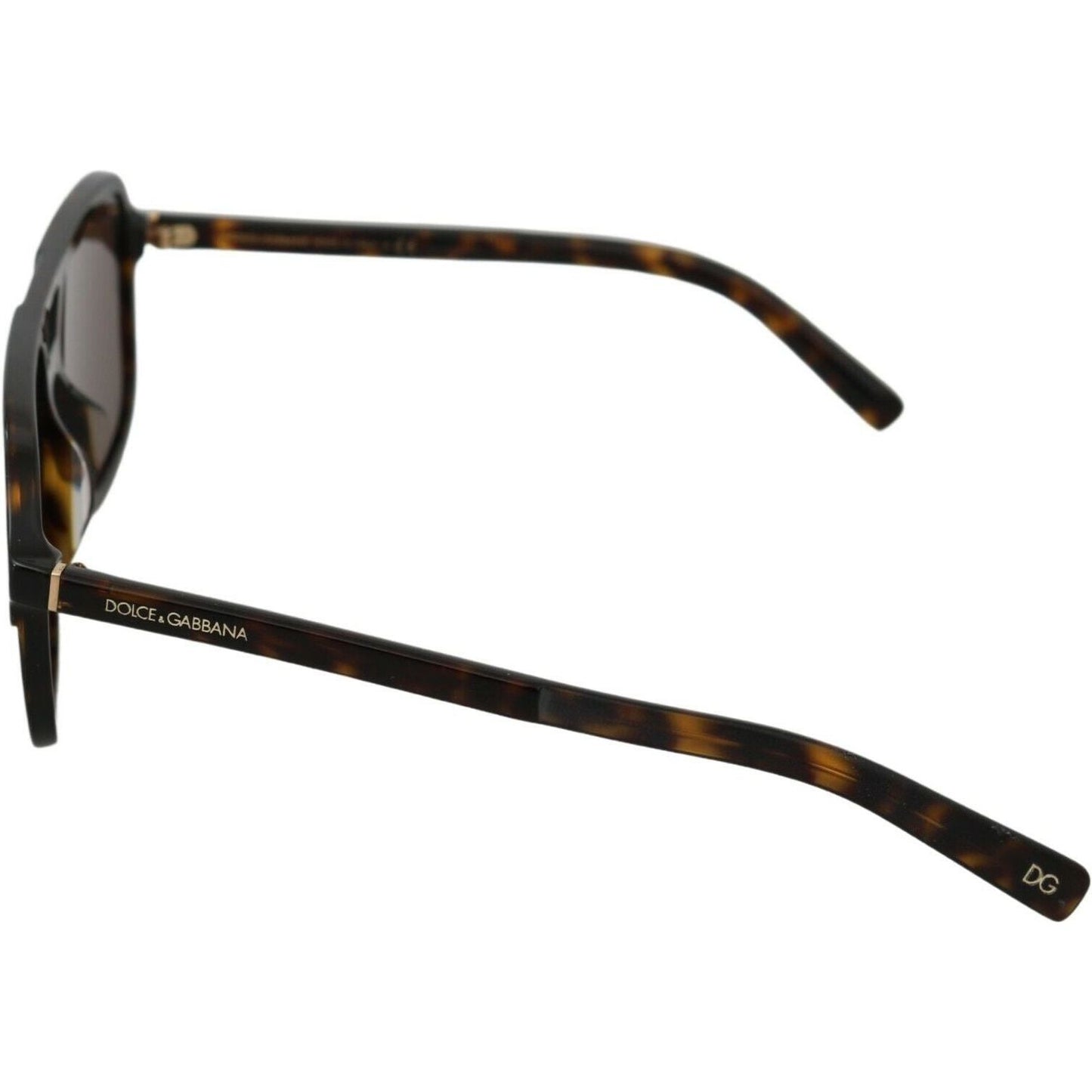 Elegant Brown Patterned Men's Sunglasses Dolce & Gabbana