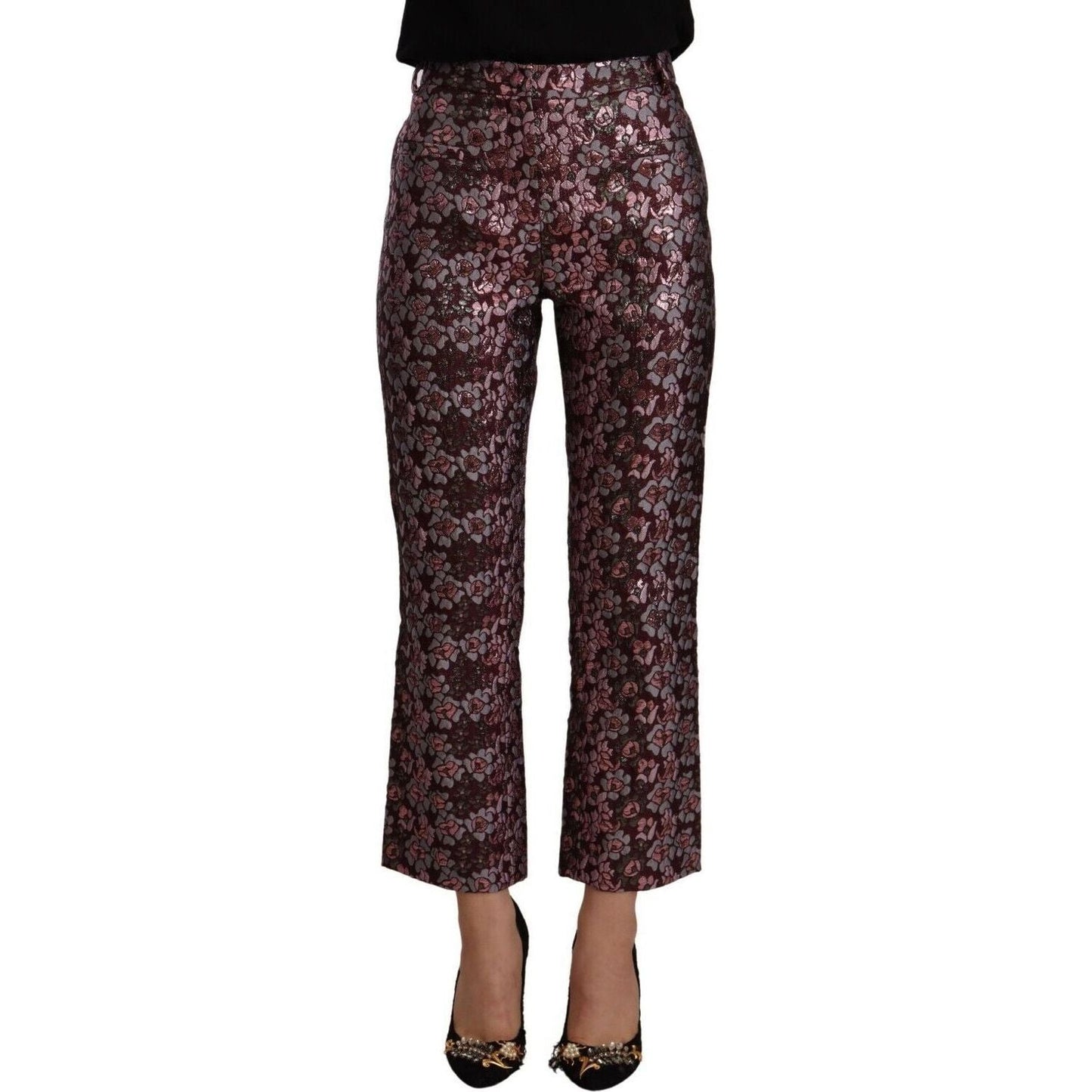 House of Holland High Waist Jacquard Flared Cropped Trousers multicolor-floral-jacquard-flared-cropped-pants s-l1600-149-a515a5d6-22e.jpg