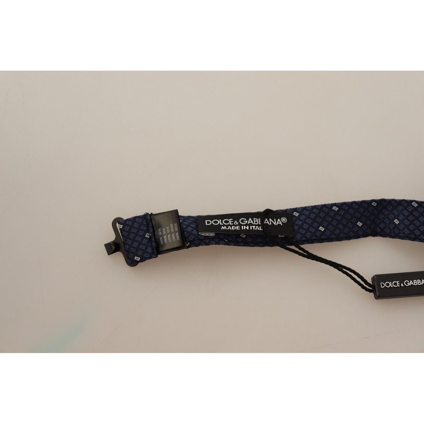 Necktie Elegant Silk Bow Tie in Dark Blue Dolce & Gabbana
