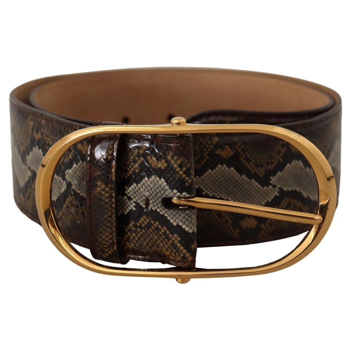 Dolce & Gabbana Elegant Gold Oval Buckle Leather Belt brown-python-leather-gold-oval-buckle-belt WOMAN BELTS s-l1600-2-275-5b721c75-e0e.jpg