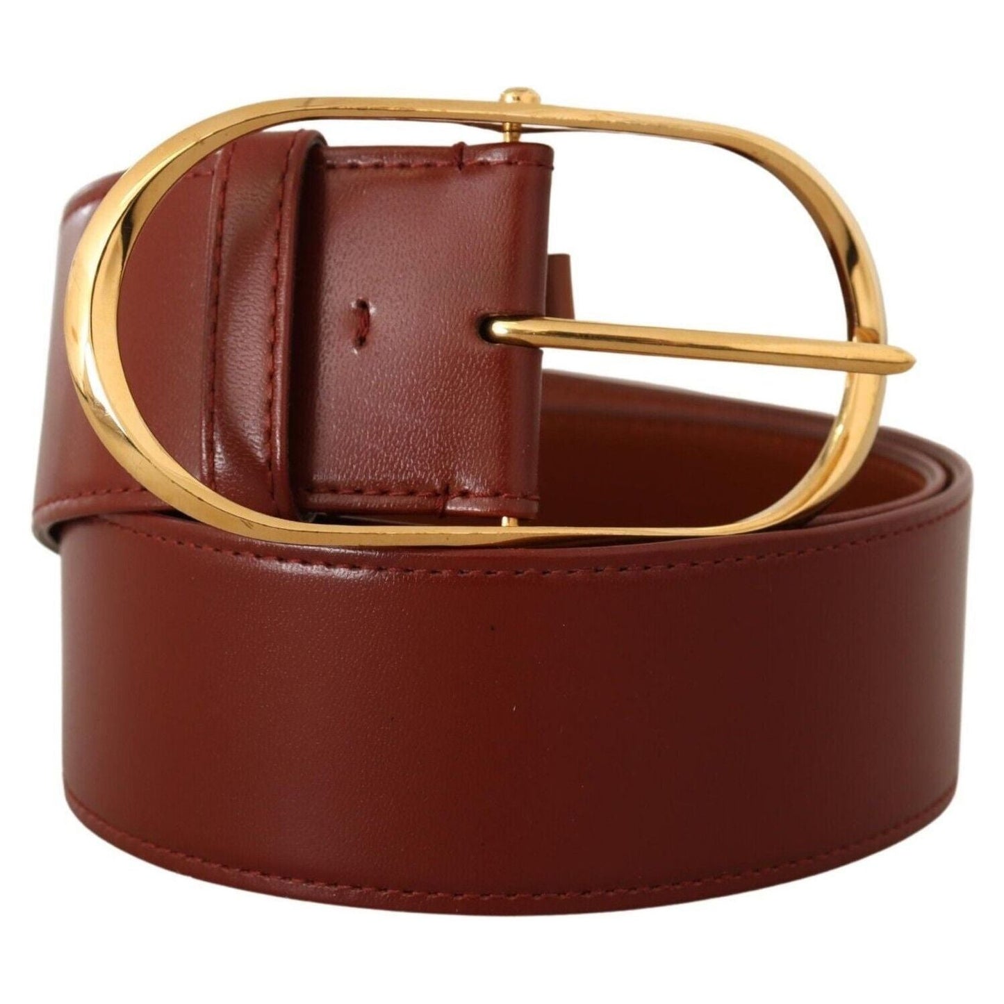 Dolce & Gabbana Elegant Gold Buckle Leather Belt brown-leather-gold-metal-oval-buckle-belt-8 s-l1600-2-291-964c8e74-b69.jpg