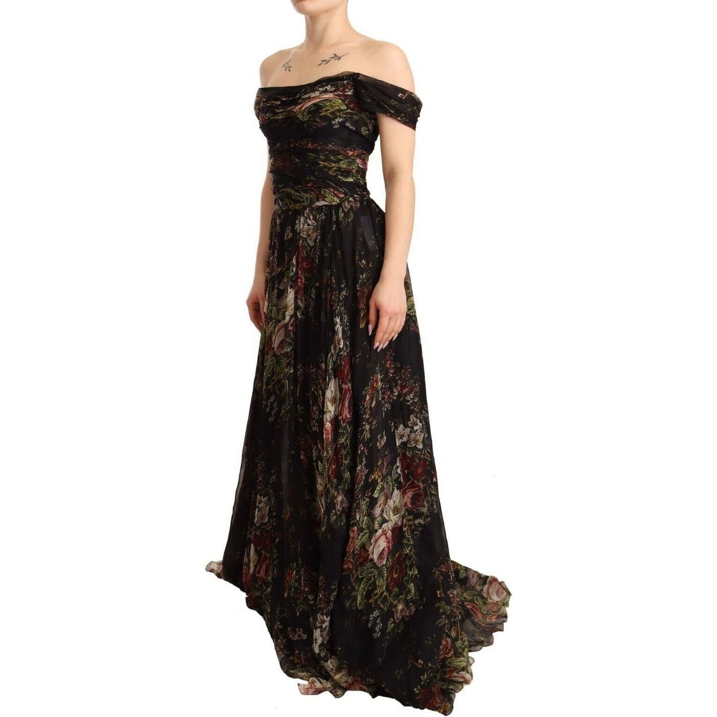 Dolce & Gabbana Floral Silk Off-Shoulder Long Dress multicolored-floral-off-shoulder-gown-dress s-l1600-2-56-c8187d0d-022.jpg
