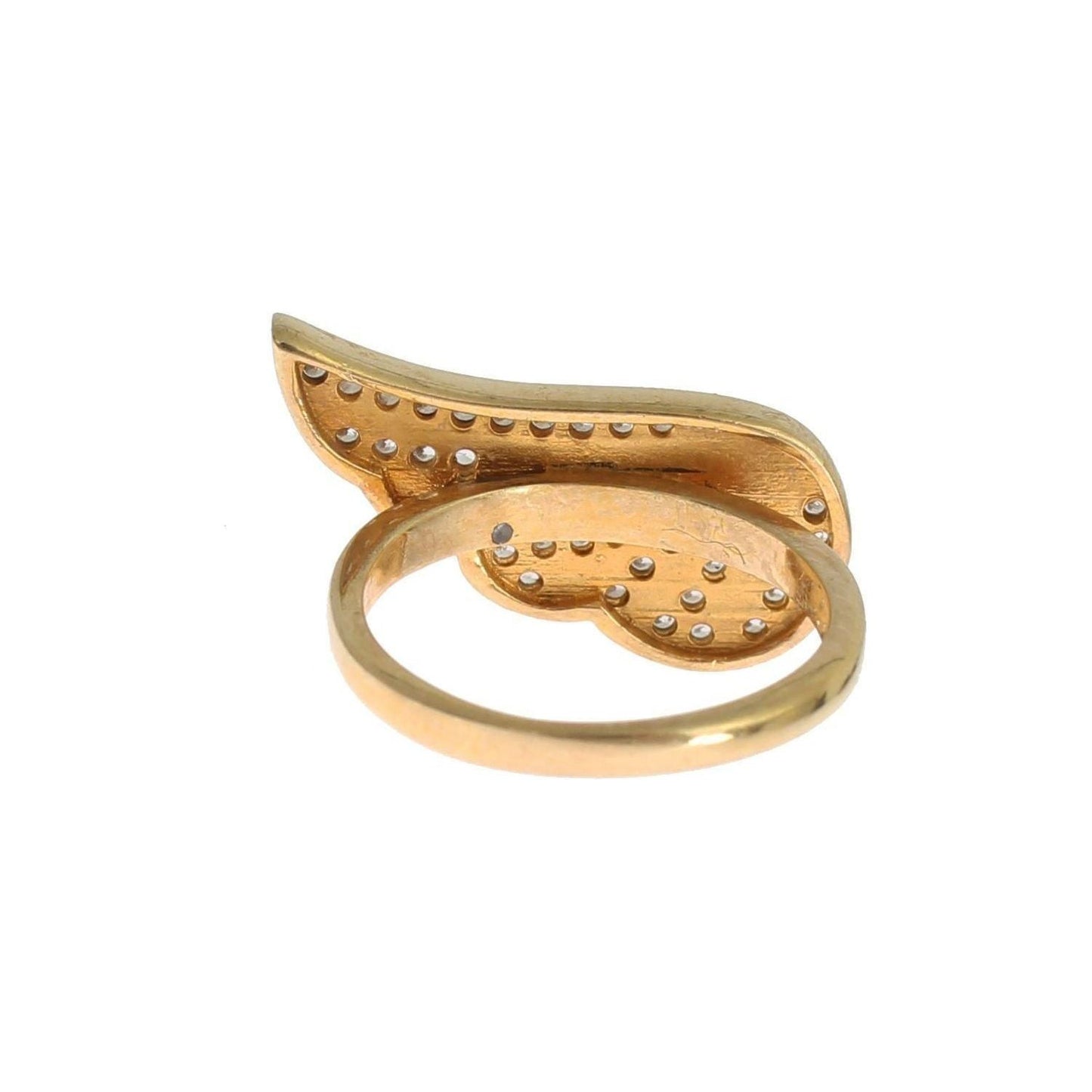Ring Glamorous Gold Plated Crystal Ring Nialaya