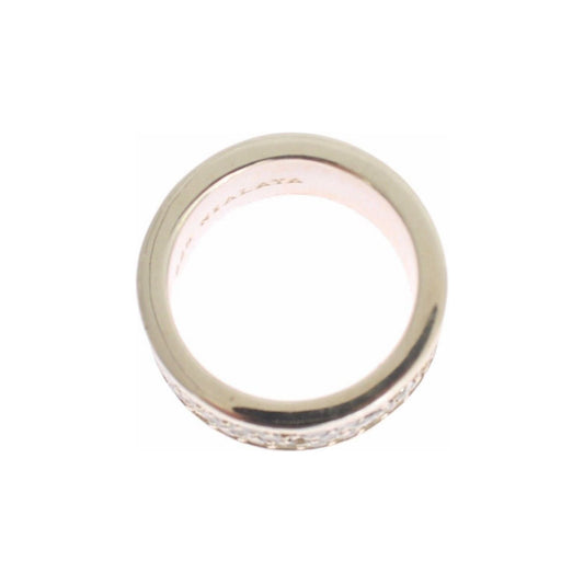 Glamorous Silver CZ Crystal Embellished Ring