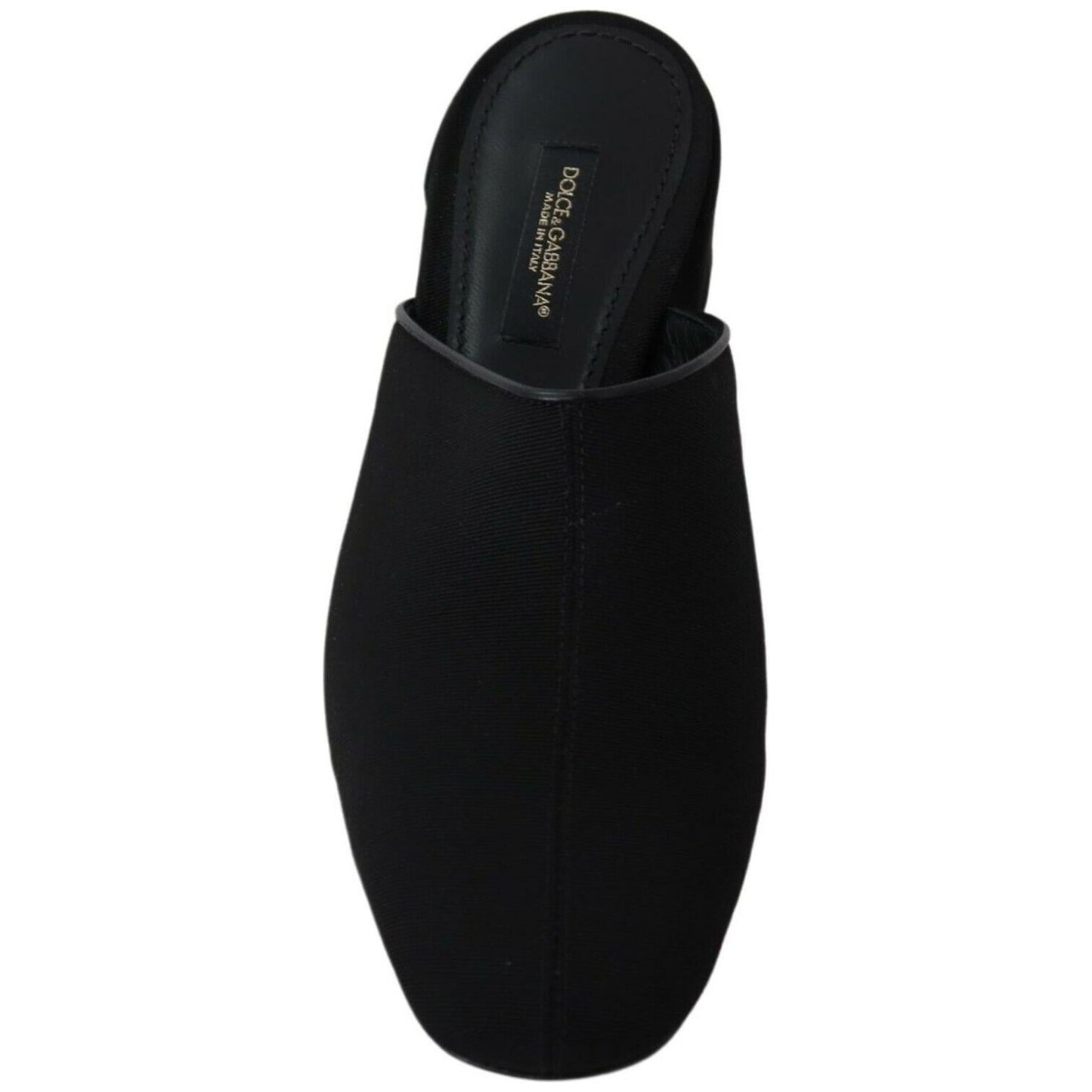 Dolce & Gabbana Chic Black Grosgrain Slide Sandals black-grosgrain-slides-sandals-women-shoes WOMAN SANDALS s-l1600-2022-09-05T164610.505-0bbf1403-1a7.jpg