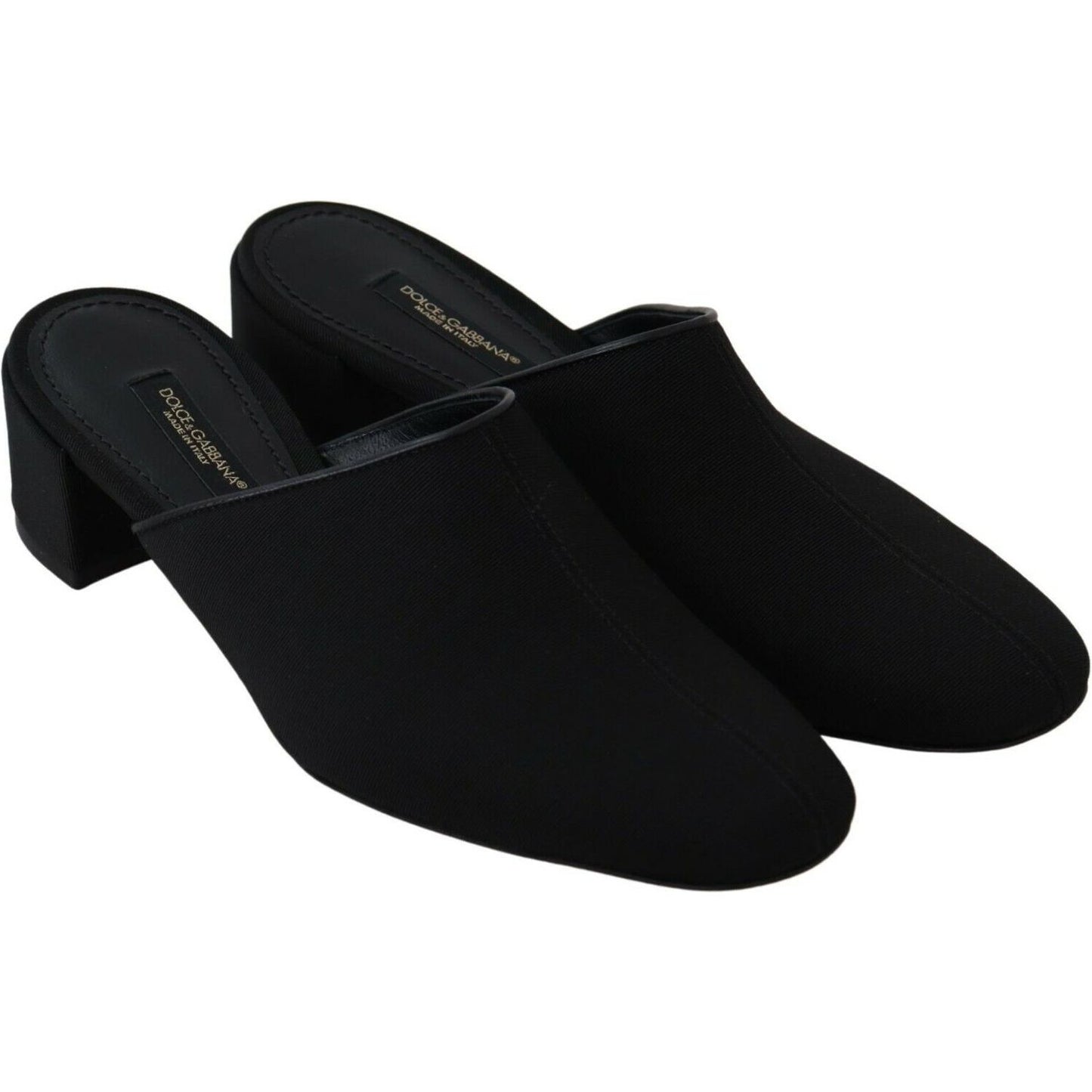 Dolce & Gabbana Chic Black Grosgrain Slide Sandals black-grosgrain-slides-sandals-women-shoes WOMAN SANDALS s-l1600-2022-09-05T164615.295-0a82fcd6-126.jpg