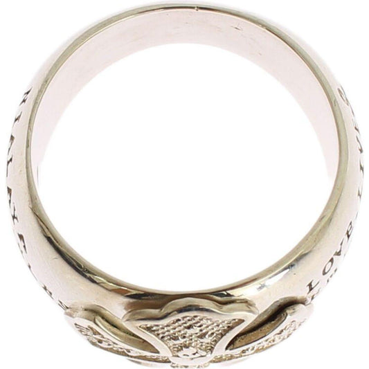 Elegant Sterling Silver Statement Ring Nialaya