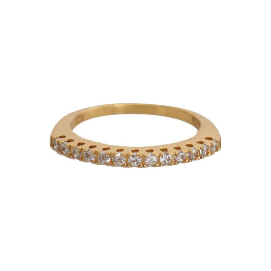 Ring Gleaming CZ Crystal Gold-Plated Ring Nialaya
