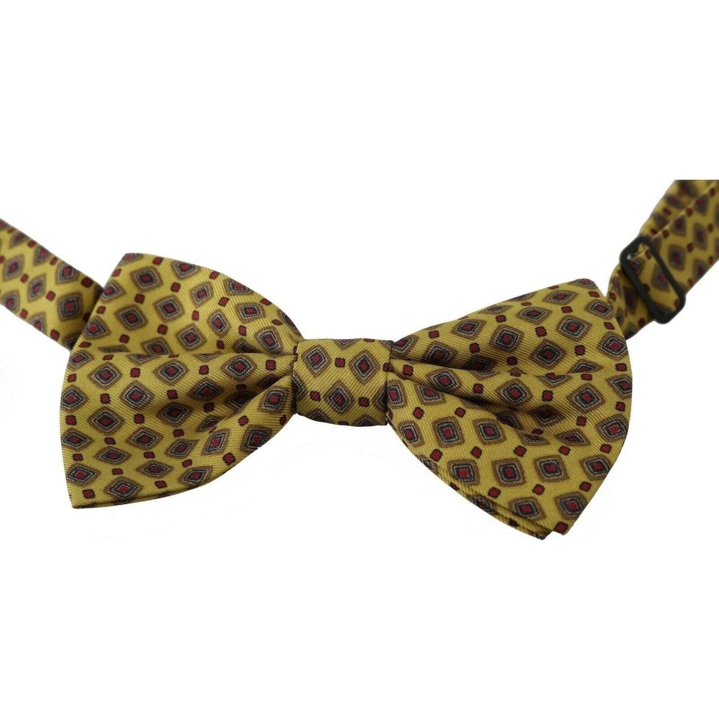 Elegant Yellow Silk Bow Tie