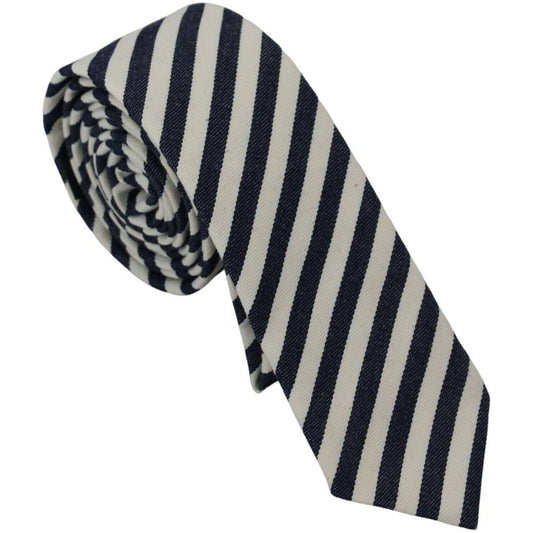 Elegant Italian Striped Bow Tie