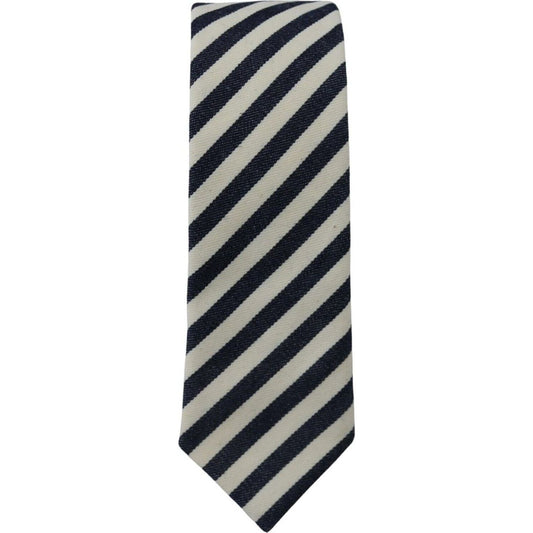 Elegant Italian Striped Bow Tie