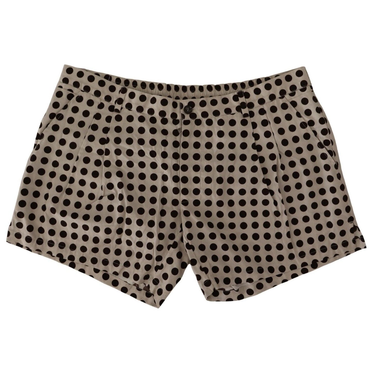 Dolce & Gabbana Elegant Polka Dot Cotton Shorts black-white-polka-dots-cotton-linen-shorts s-l1600-26-00ace201-d7f.jpg
