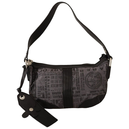 WAYFARER Chic Gray Fabric Shoulder Handbag gray-printed-handbag-shoulder-purse-fabric-bag Shoulder Bag