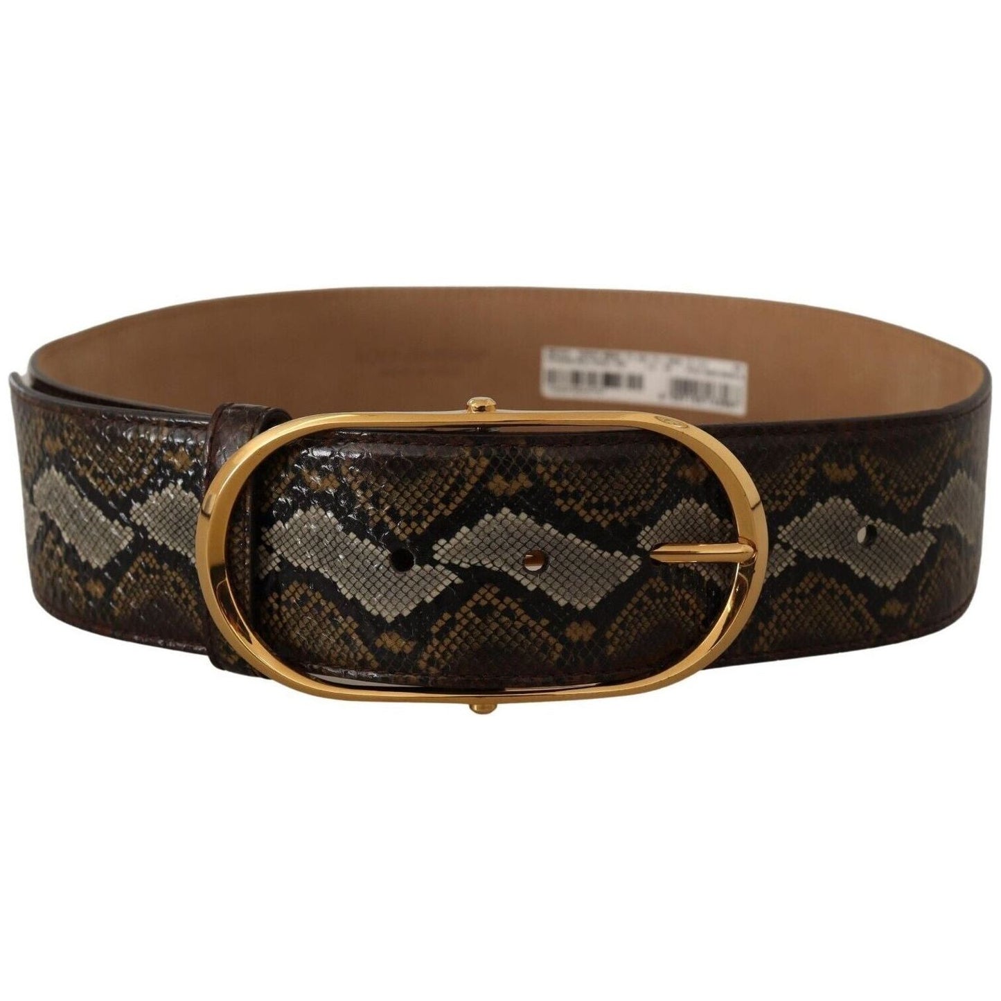 Dolce & Gabbana Elegant Gold Oval Buckle Leather Belt brown-python-leather-gold-oval-buckle-belt WOMAN BELTS s-l1600-281-d32e9d7f-4f4.jpg
