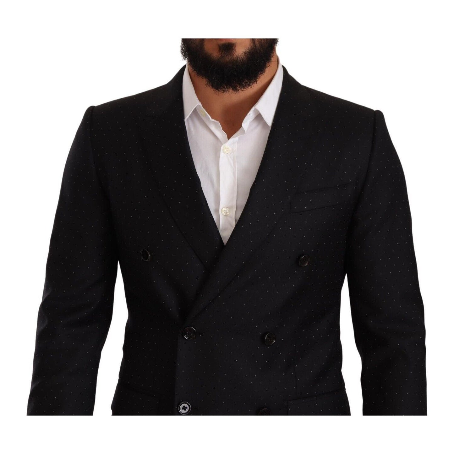 Dolce & Gabbana Elegant Black Dotted Formal Blazer black-dotted-double-breasted-martini-jacket s-l1600-3-65-5c476472-6f2.jpg