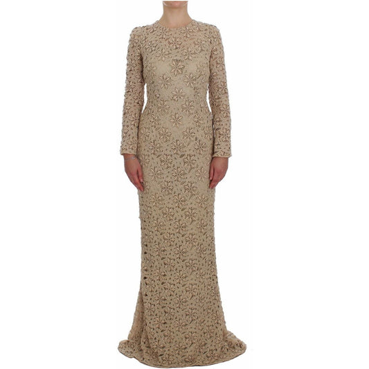 Dolce & Gabbana Beige Floral Lace Long Sleeve Maxi Dress beige-floral-lace-sheath-maxi-dress s-l1600-30-75ec003b-5b5.jpg