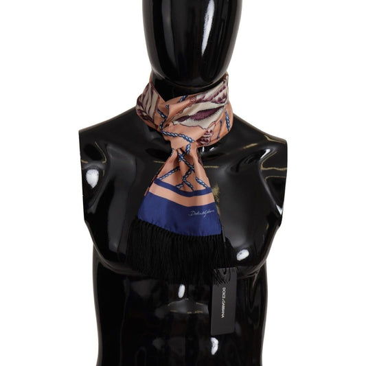 Elegant Silk Men's Scarf Wrap Dolce & Gabbana