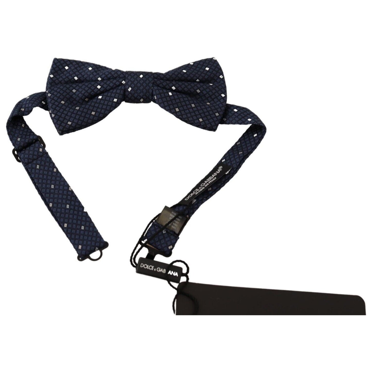 Necktie Elegant Silk Bow Tie in Dark Blue Dolce & Gabbana